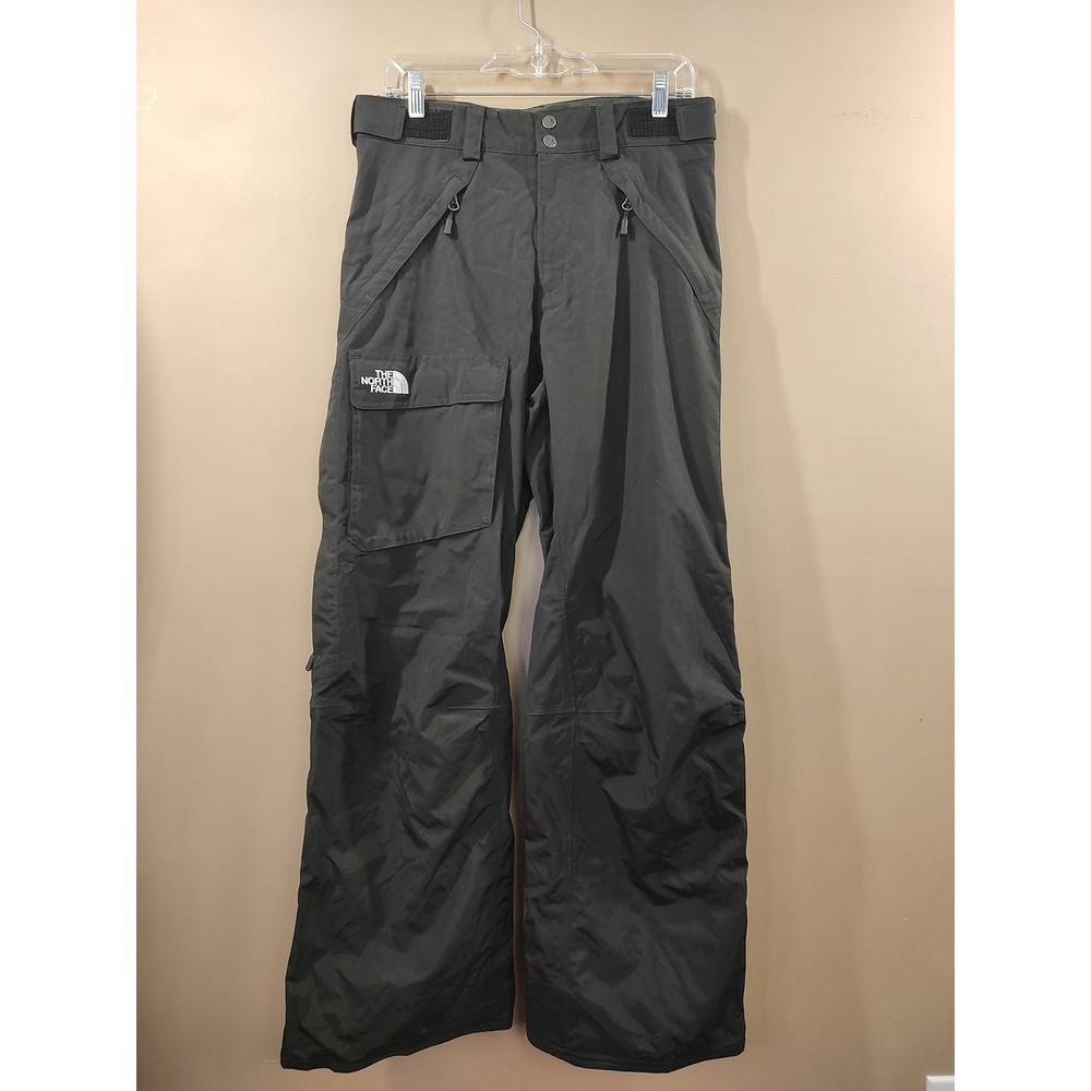 The North Face Mens Black Snow Pants Small Long Cargo Ski Snowboard Activewear